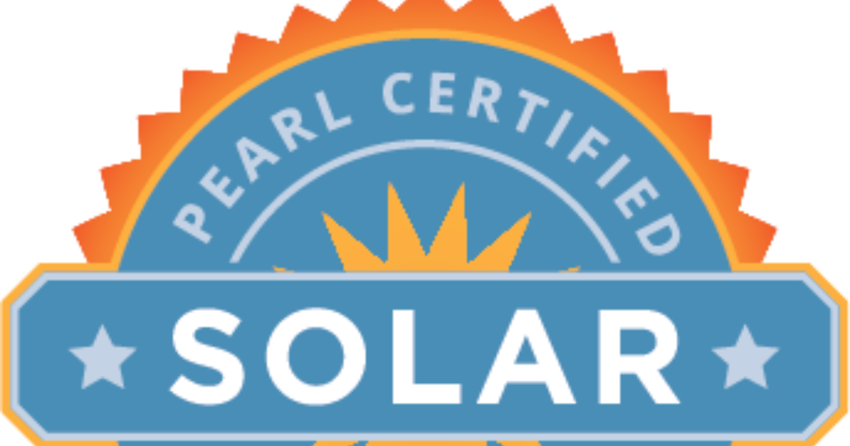 Solar Solutions Pearl Certification Solar Solutions Pearl Certification